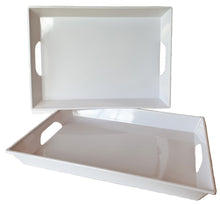 Load image into Gallery viewer, Melamine Serving Tray – Lightweight Durable Tray for Snacks & Entertaining | 3 Colour Options