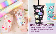 Load image into Gallery viewer, Candy Color Craft Vinyl – 2 Glossy Designs for Bold, Sweet-Inspired Projects