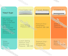 Load image into Gallery viewer, Candy Color Craft Vinyl – 2 Glossy Designs for Bold, Sweet-Inspired Projects