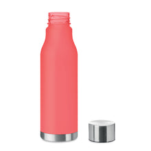Load image into Gallery viewer, Frosted Reusable Water Bottle – 600 ml BPA-Free with Stainless Steel Cap & Base