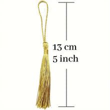 Load image into Gallery viewer, Golden Bookmark Tassels – 50 Piece Set for DIY Crafts &amp; Gifts
