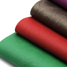 Load image into Gallery viewer, Rose Embossed Vegan Leather - 7 Colors Available
