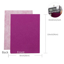Load image into Gallery viewer, Rose Embossed Vegan Leather - 7 Colors Available
