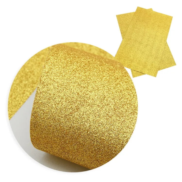 Fine Glitter Vegan Leather - 5 Colors Available