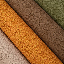Load image into Gallery viewer, Lace Detailed Vegan Leather - 10 Colors Available
