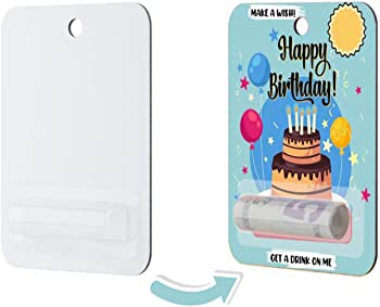 Sublimation Money Card Blanks With Lip Balm Pouches – MDF Card & Adhesive, 8-Pack, DIY Gift For Father’s Day & Birthdays - View #3