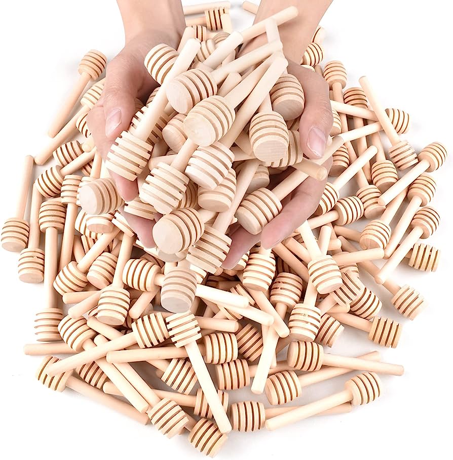 Wooden Honey Dipper Sticks