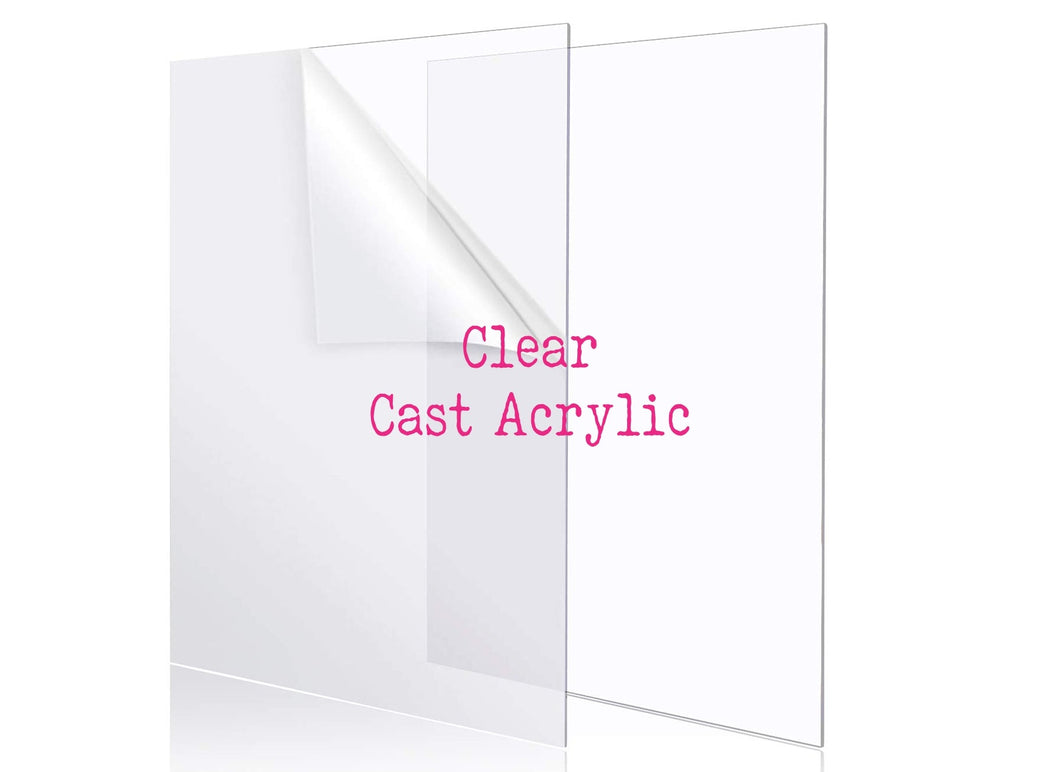 Rectangular Acrylic Sheets - Basic & Pastel Colors