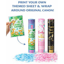 Load image into Gallery viewer, Gender Reveal Confetti Cannon – Customizable Party Accessory

