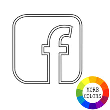 Load image into Gallery viewer, Social Media Icons Acrylic Disc - Botanical Colors

