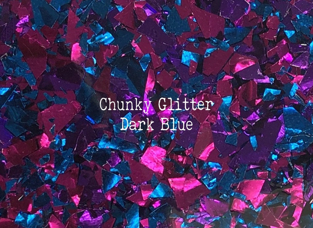 Social Media Icons Acrylic Disc - Chunky Glitter Colors