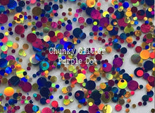 Load image into Gallery viewer, Circle Acrylic Disc - Chunky Glitter Colors
