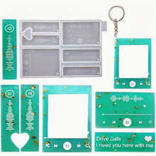 Load image into Gallery viewer, Song Plaque Silicone Casting Mold – Flexible Resin Craft Mold
