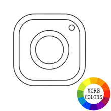 Load image into Gallery viewer, Social Media Icons Acrylic Disc - Botanical Colors
