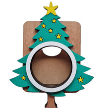 Load image into Gallery viewer, Handmade Wooden Christmas Tree Photo Frame – Assembled or DIY Kit

