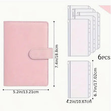 Load image into Gallery viewer, A6 Basic Macaron Budget Binder - 2 Available Colors

