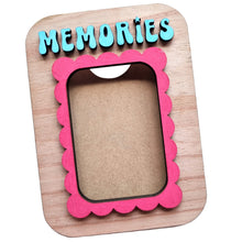 Load image into Gallery viewer, “Memories” Handmade Wooden Photo Frame with Magnets – Assembled or DIY Kit
