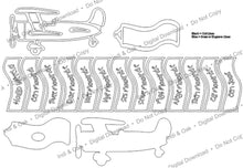 Load image into Gallery viewer, Airplane Baby Milestone Banner – Digital Laser Cut File
