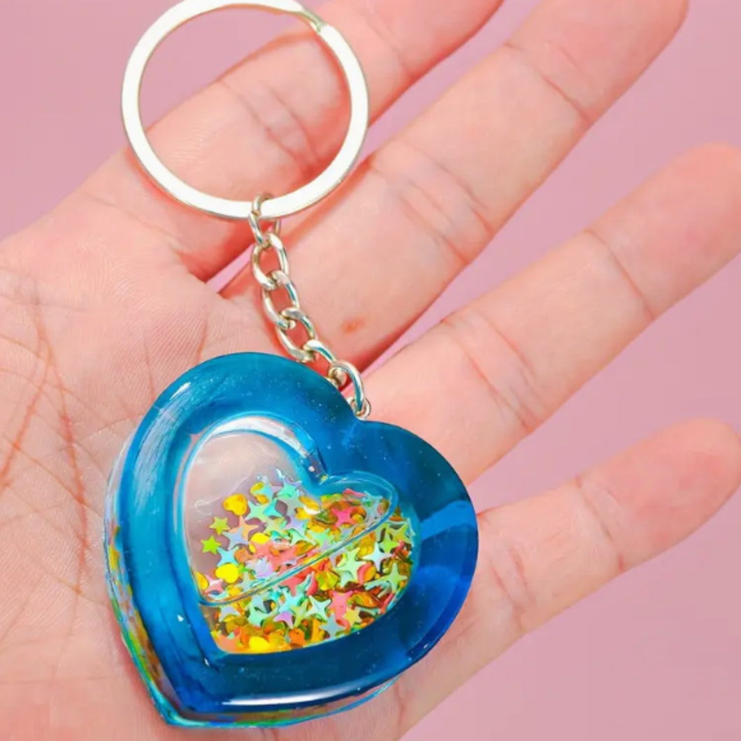Heart Shaker Silicone Mold – DIY Keychain Craft Mold