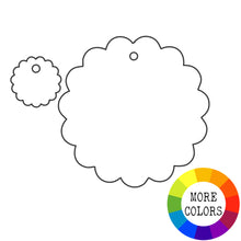 Load image into Gallery viewer, Scalloped Acrylic Disc
