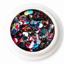 Load image into Gallery viewer, Round Sequin Jar – Assorted Color Sequins for Crafts, Resin, and DIY Projects
