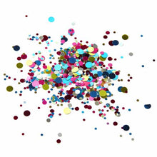 Load image into Gallery viewer, Round Sequin Jar – Assorted Color Sequins for Crafts, Resin, and DIY Projects
