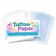 Load image into Gallery viewer, Printable Tattoo Paper for Laser Printers – Pack of 10 DIY Temporary Tattoos
