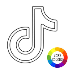 Load image into Gallery viewer, Social Media Icons Acrylic Disc - Mirror Colors
