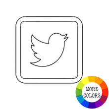 Load image into Gallery viewer, Social Media Icons Acrylic Disc - Botanical Colors

