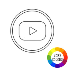 Load image into Gallery viewer, Social Media Icons Acrylic Disc - Mirror Colors
