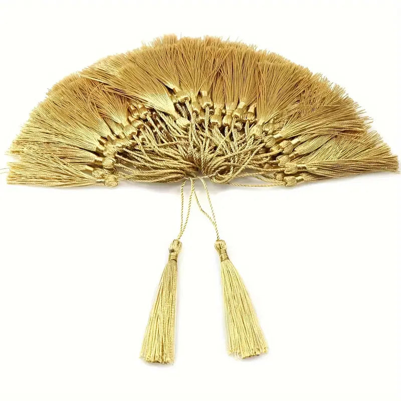 Golden Bookmark Tassels – 50 Piece Set for DIY Crafts & Gifts