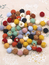 Load image into Gallery viewer, Assorted Button Pom Pom Charms
