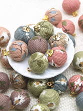 Load image into Gallery viewer, Floral Pattern Pom Pom Charms
