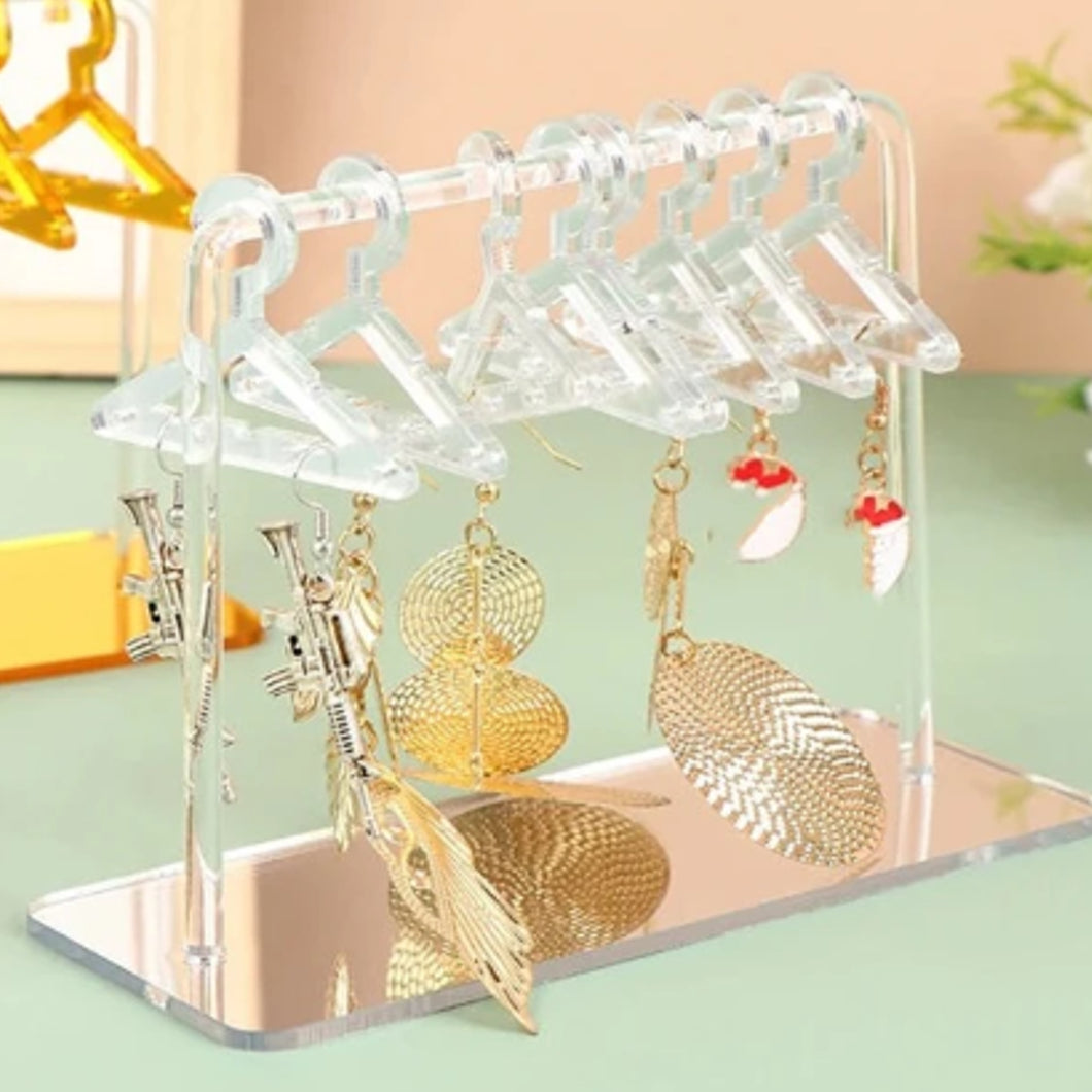 Acrylic Jewelry Display Rack - Silver