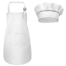 Load image into Gallery viewer, Kids Apron &amp; Chef Hat Set
