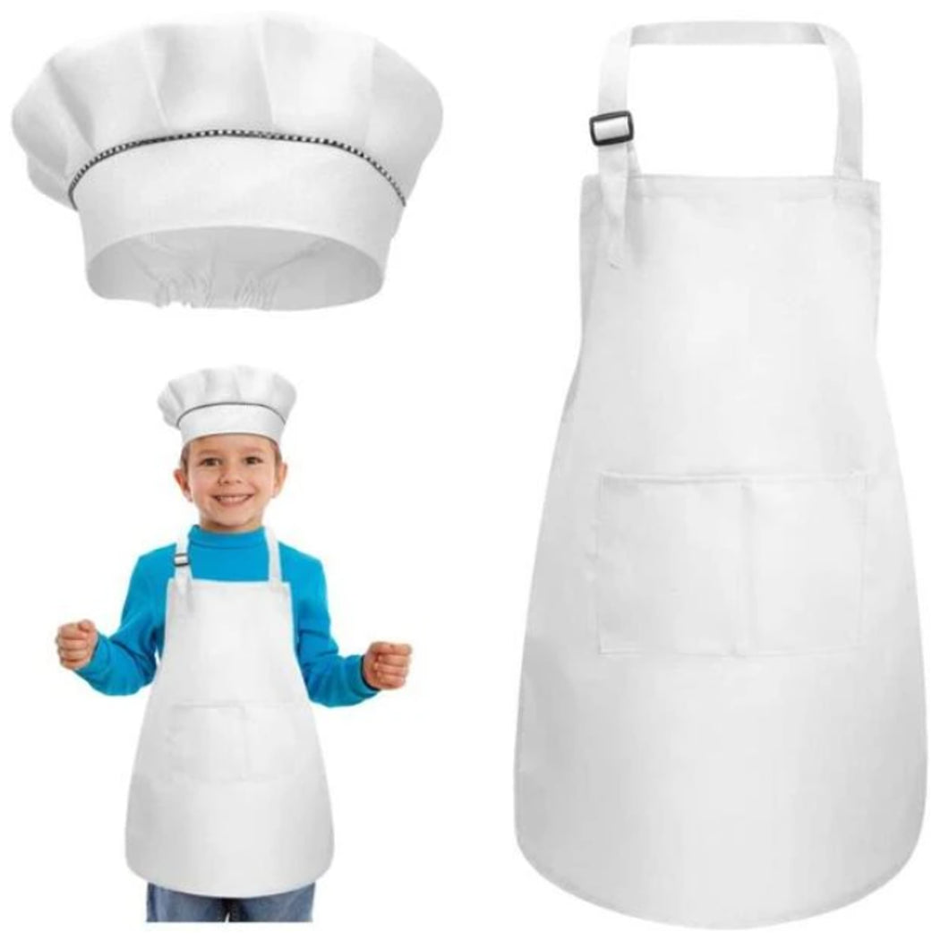 Kids Apron & Chef Hat Set