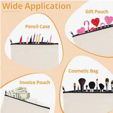 Load image into Gallery viewer, Sublimation Canvas Makeup Bags
