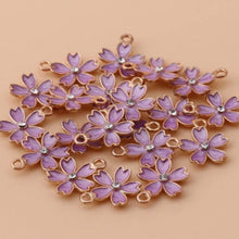 Load image into Gallery viewer, Violet Flower Pendant
