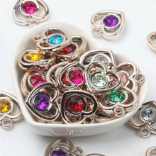 Load image into Gallery viewer, Hearts With Rhinestones Pendant
