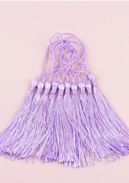 Mauve Purple Tassels
