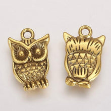 Load image into Gallery viewer, Antique Owl Pendant Charm
