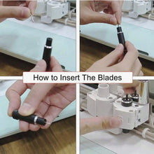 Load image into Gallery viewer, Cutting Machine Replacement Blades - Set of 3 Premium Precision Blades for Crafting
