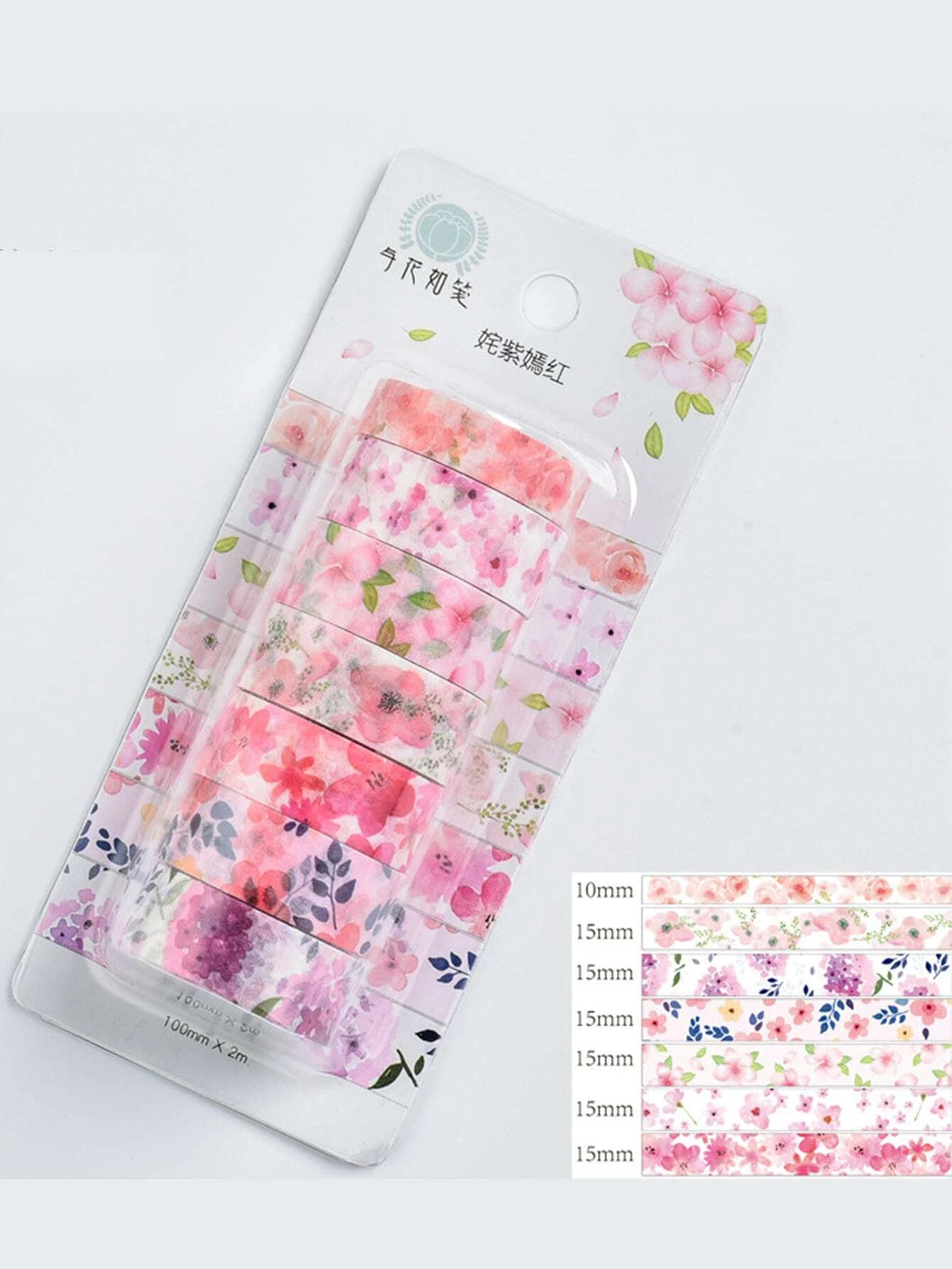 Floral Bouquet Washi Tape 7pcs set