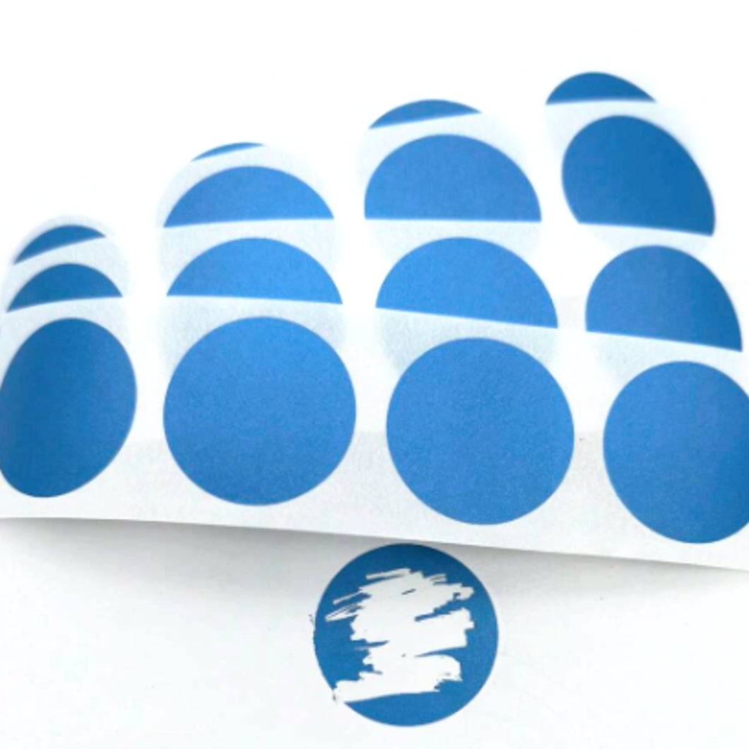 Round Scratch Off Stickers – 4 Available Colours for DIY Cards, Games & Surprise Reveals - Set of 40