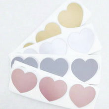 Load image into Gallery viewer, Heart Scratch Off Stickers - 4 Available Colors
