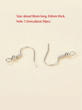 Load image into Gallery viewer, Silver Fish Hook Earring Findings
