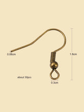 Load image into Gallery viewer, Bronze Fish Hook Earring Findings

