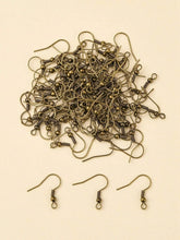 Load image into Gallery viewer, Bronze Fish Hook Earring Findings

