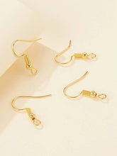 Load image into Gallery viewer, Yellow Gold Fish Hook Earring Findings
