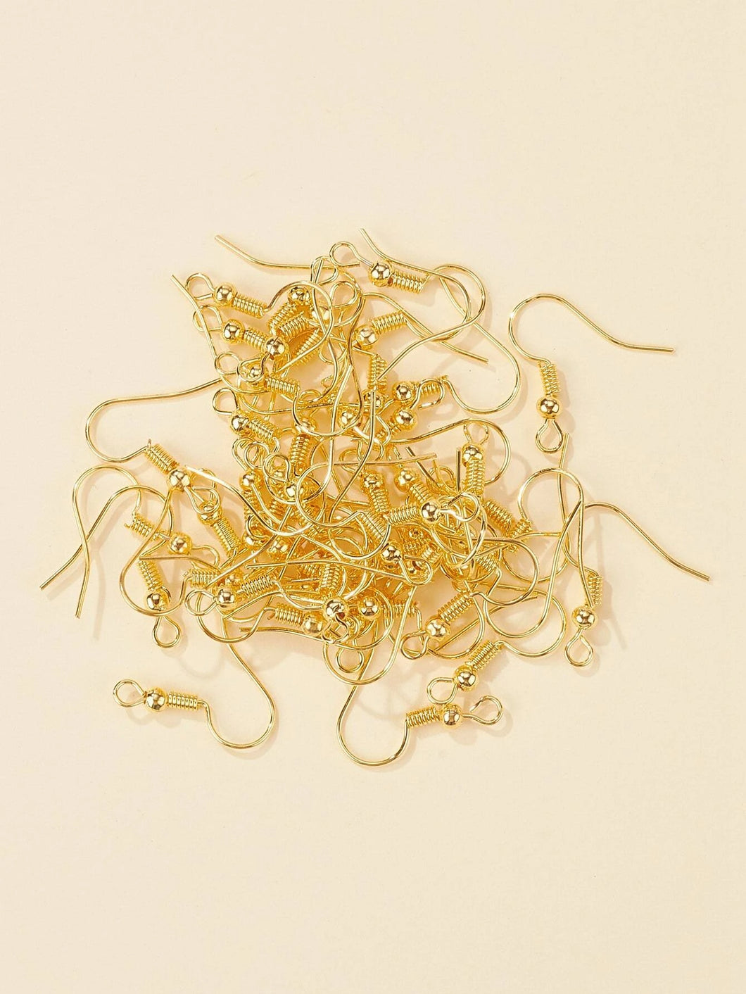 Yellow Gold Fish Hook Earring Findings Indi & Oak